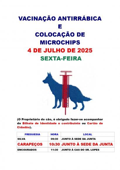 Vacinação Antirrábica e Colocação de Microchips