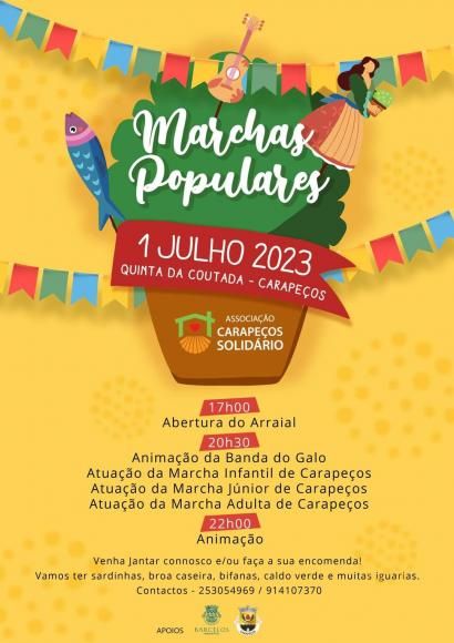 Dia 1 de julho - Arraial em Carapeços