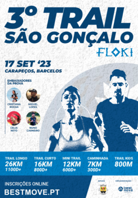 Trail São Gonçalo Floki - Inscrições até dia 11 de setembro