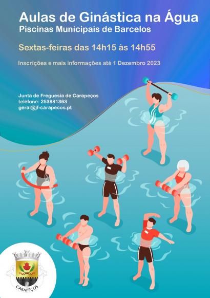 Abertura de Inscrições para Aulas de Ginástica na água nas Piscinas Municipais de Barcelos 