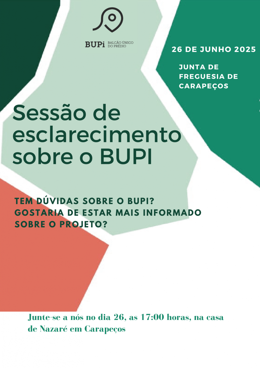 Sessão de Esclarecimento sobre o BUPi - Balcão Único do Prédio